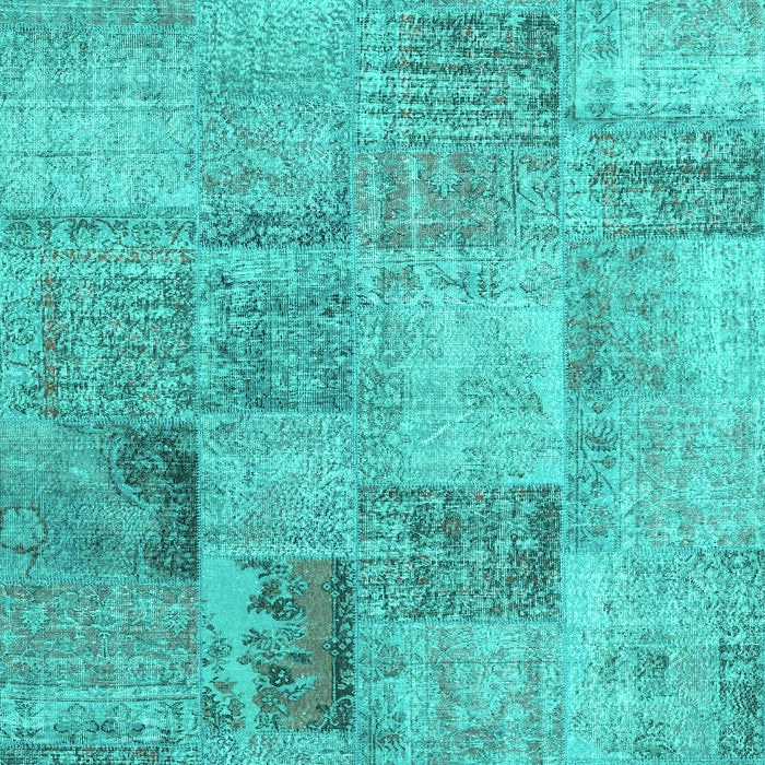 Machine Washable Persian Turquoise Traditional Area Rugs, wshtr3455turq