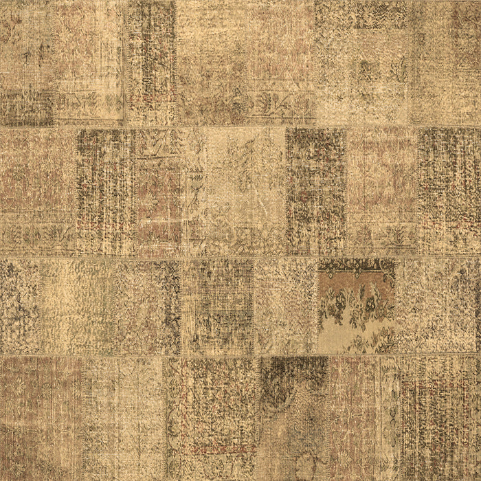 Square Persian Brown Traditional Rug, tr3455brn