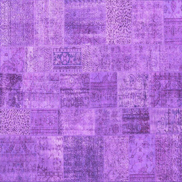 Square Persian Purple Traditional Rug, tr3456pur