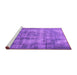 Sideview of Machine Washable Persian Purple Traditional Area Rugs, wshtr3457pur