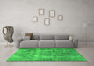 Machine Washable Persian Green Traditional Area Rugs in a Living Room,, wshtr3457grn