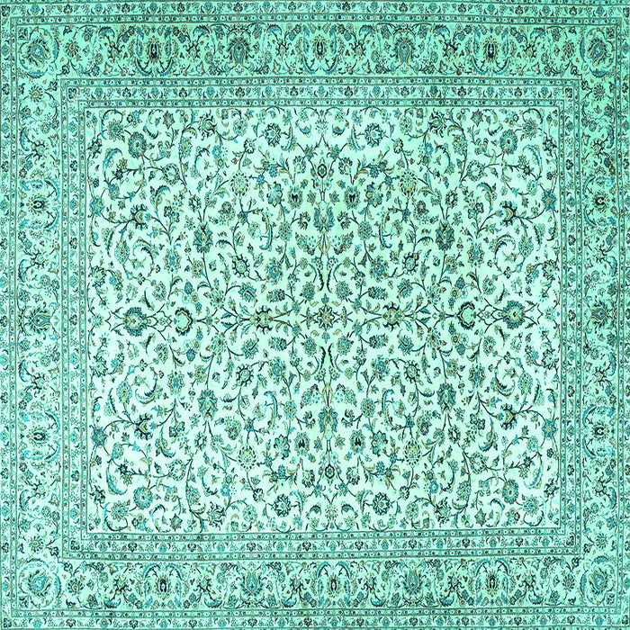Square Persian Turquoise Traditional Rug, tr3458turq