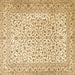 Square Machine Washable Persian Brown Traditional Rug, wshtr3458brn