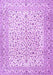 Machine Washable Persian Purple Traditional Area Rugs, wshtr3458pur