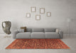 Machine Washable Persian Brown Traditional Rug in a Living Room,, wshtr3459brn