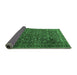 Sideview of Persian Emerald Green Traditional Rug, tr3459emgrn