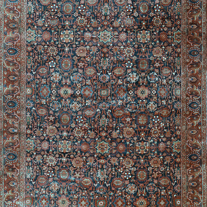 Machine Washable Persian Light Blue Traditional Rug, wshtr3459lblu