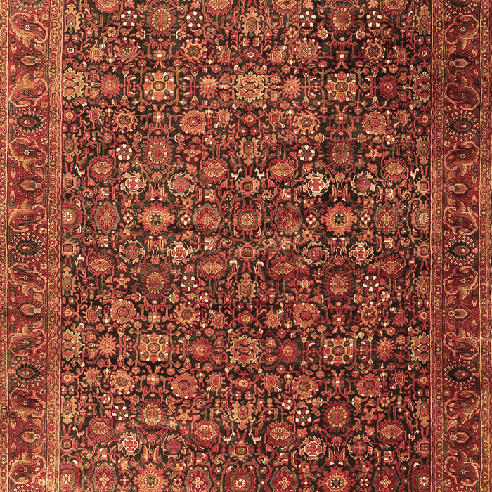 Machine Washable Persian Brown Traditional Rug, wshtr3459brn
