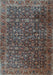 Persian Light Blue Traditional Rug, tr3459lblu