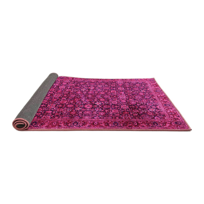 Sideview of Persian Pink Traditional Rug, tr3459pnk
