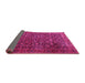 Sideview of Persian Pink Traditional Rug, tr3459pnk