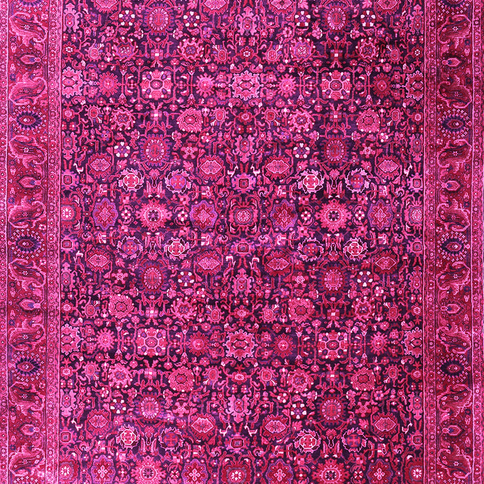 Machine Washable Persian Pink Traditional Rug, wshtr3459pnk