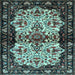 Square Persian Light Blue Traditional Rug, tr345lblu