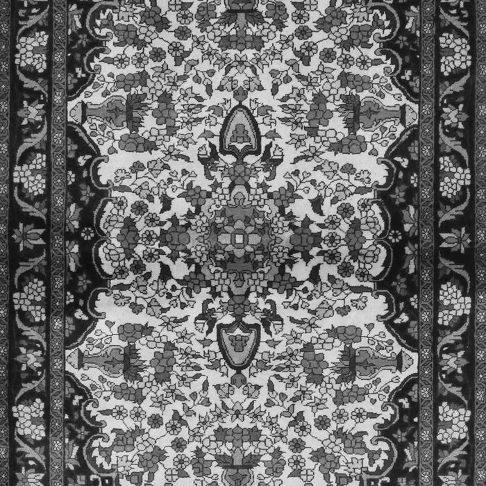 Serging Thickness of Machine Washable Persian Gray Traditional Rug, wshtr345gry