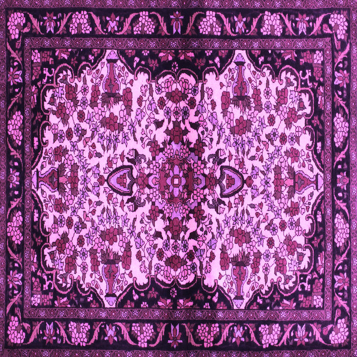 Square Persian Purple Traditional Rug, tr345pur