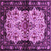 Square Persian Purple Traditional Rug, tr345pur