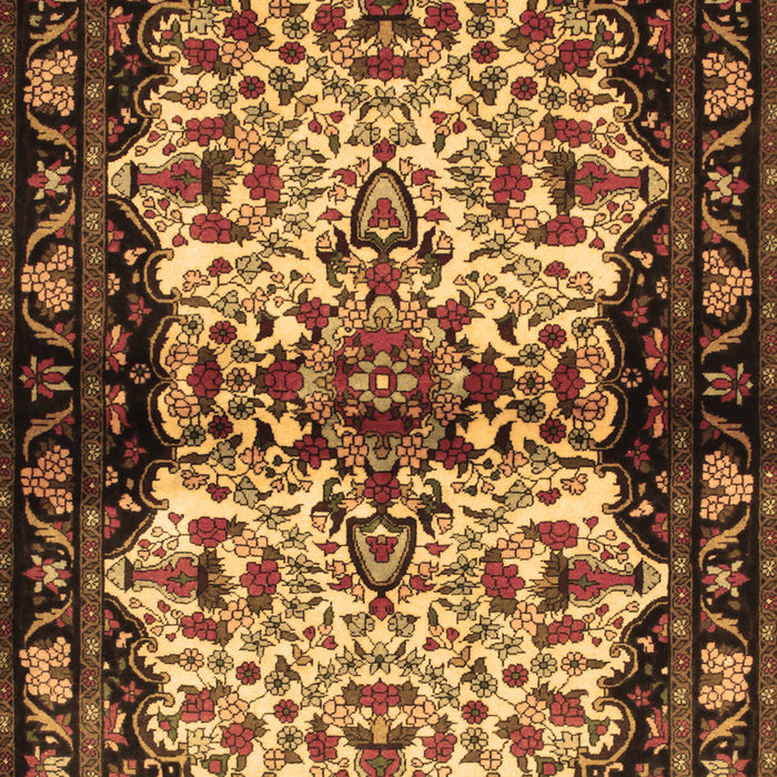 Machine Washable Persian Brown Traditional Rug, wshtr345brn