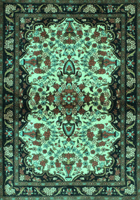 Persian Turquoise Traditional Rug, tr345turq