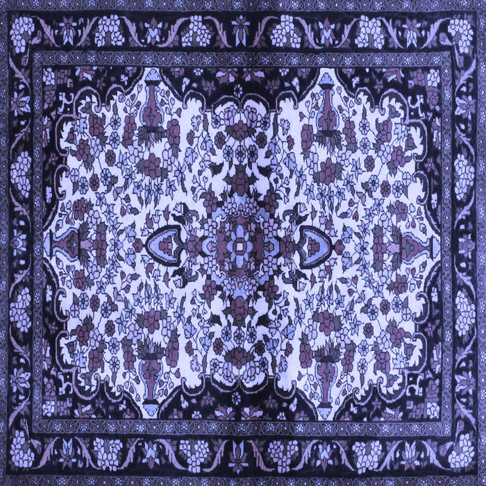 Square Persian Blue Traditional Rug, tr345blu