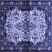 Square Persian Blue Traditional Rug, tr345blu