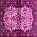 Square Persian Pink Traditional Rug, tr345pnk