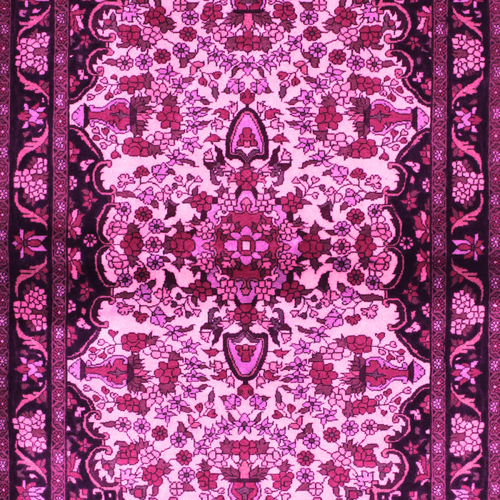 Machine Washable Persian Pink Traditional Rug, wshtr345pnk