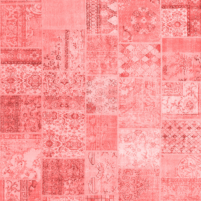 Patchwork Red Transitional Area Rugs