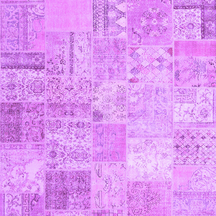 Patchwork Purple Transitional Rug, tr3460pur