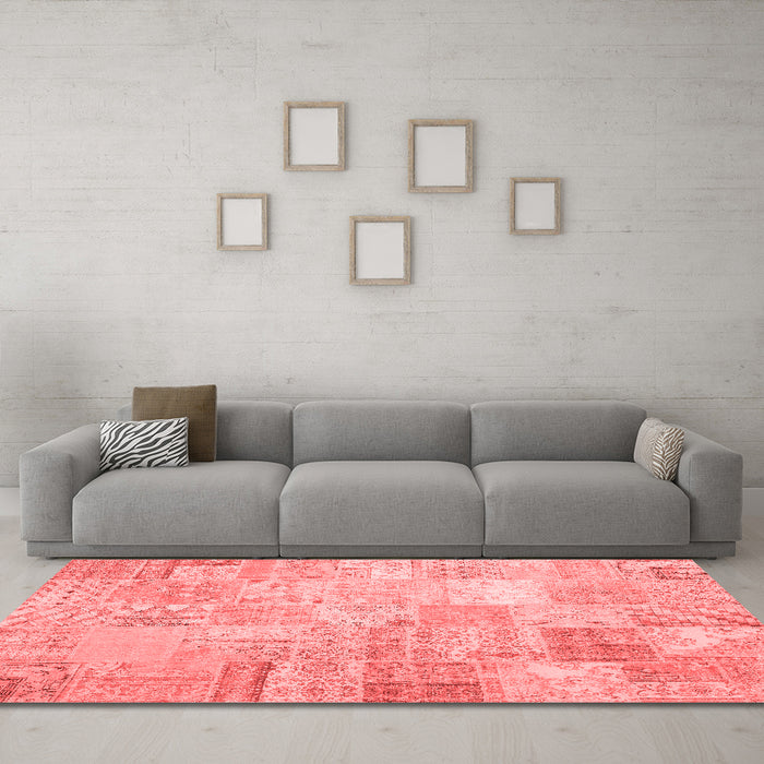 Transitional Red Washable Rugs