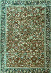 Persian Turquoise Traditional Rug, tr3461turq