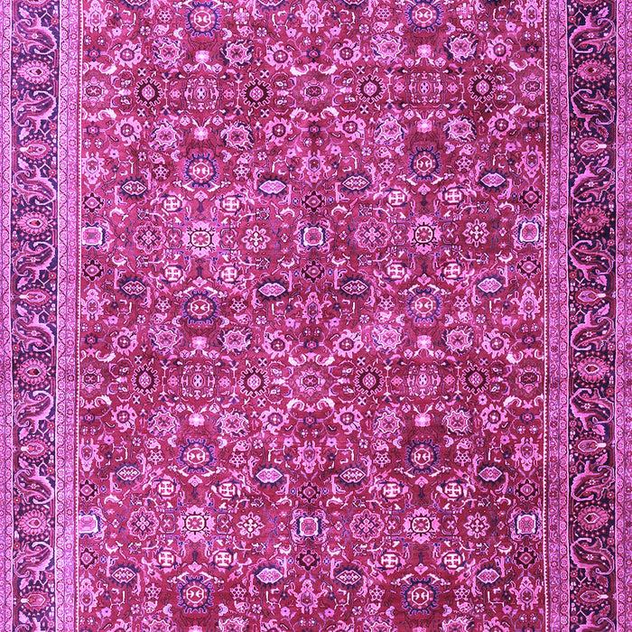 Machine Washable Persian Purple Traditional Area Rugs, wshtr3461pur