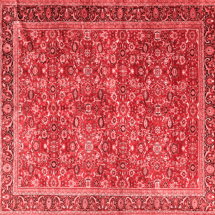 Machine Washable Persian Red Traditional Rug, wshtr3461red