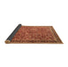 Sideview of Persian Brown Traditional Rug, tr3461brn