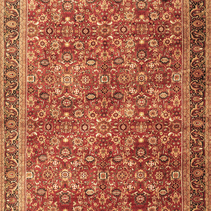 Machine Washable Persian Brown Traditional Rug, wshtr3461brn