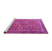 Sideview of Machine Washable Persian Purple Traditional Area Rugs, wshtr3461pur