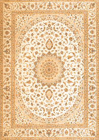 Medallion Orange Traditional Rug, tr3462org