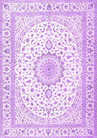 Medallion Purple Traditional Rug, tr3462pur