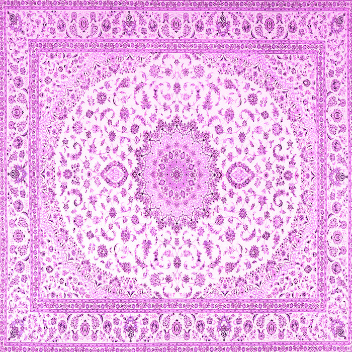 Square Medallion Pink Traditional Rug, tr3462pnk