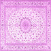 Square Medallion Pink Traditional Rug, tr3462pnk