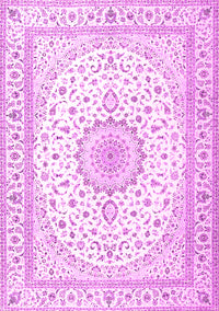 Medallion Pink Traditional Rug, tr3462pnk