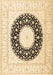 Machine Washable Medallion Brown Traditional Rug, wshtr3463brn