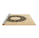 Sideview of Machine Washable Medallion Brown Traditional Rug, wshtr3463brn