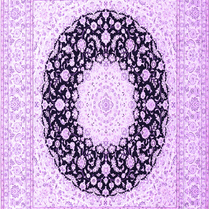 Medallion Purple Traditional Rug, tr3463pur