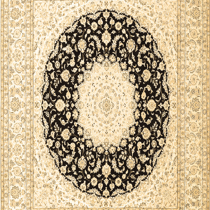Medallion Brown Traditional Rug, tr3463brn