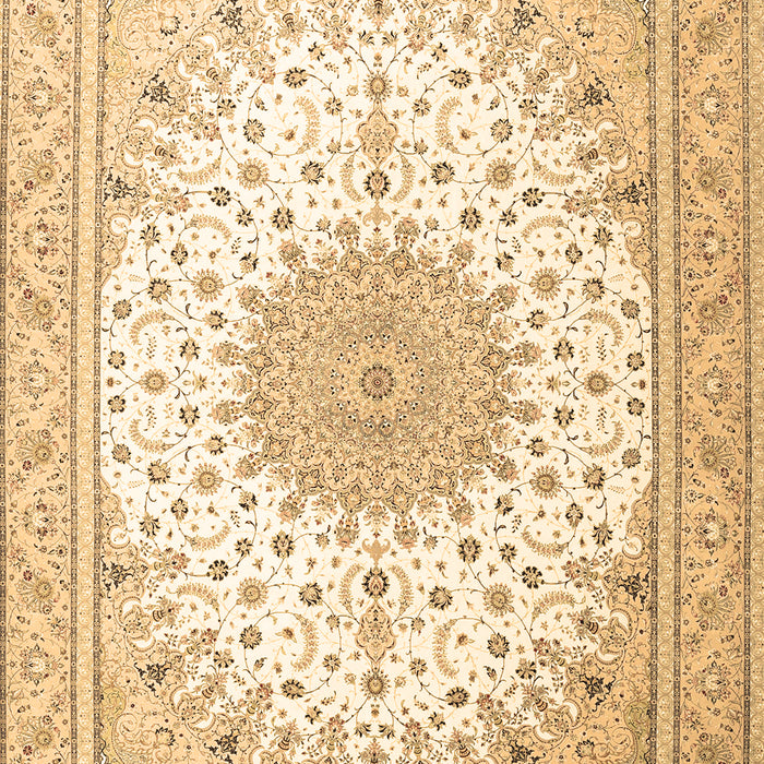 Medallion Brown Traditional Rug, tr3464brn