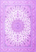 Medallion Purple Traditional Rug, tr3464pur