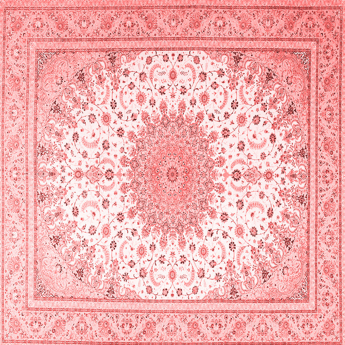 Medallion Red Traditional Rug, tr3464red