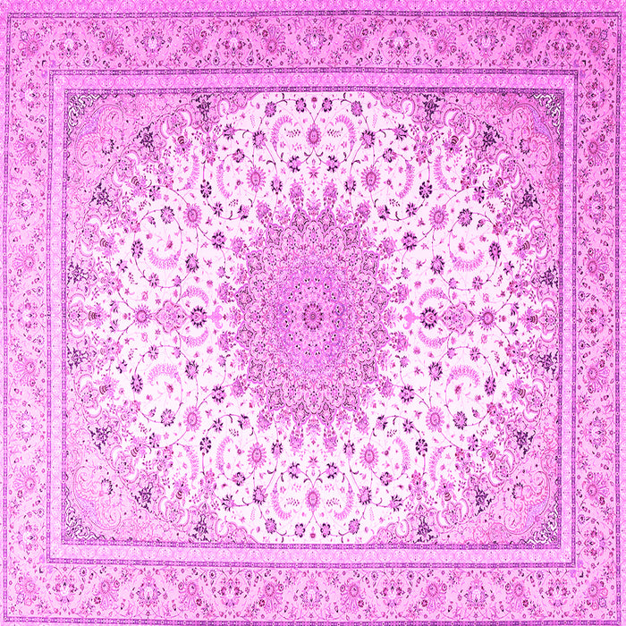 Square Medallion Pink Traditional Rug, tr3464pnk