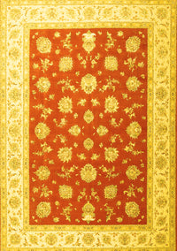 Oriental Yellow Traditional Rug, tr3465yw