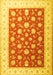 Oriental Yellow Traditional Rug, tr3465yw